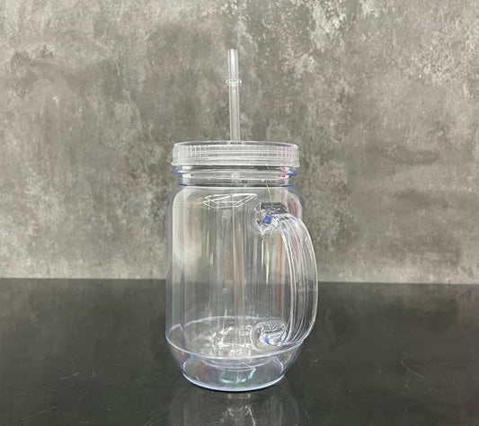20oz. Acrylic Double Walled Mason Jar