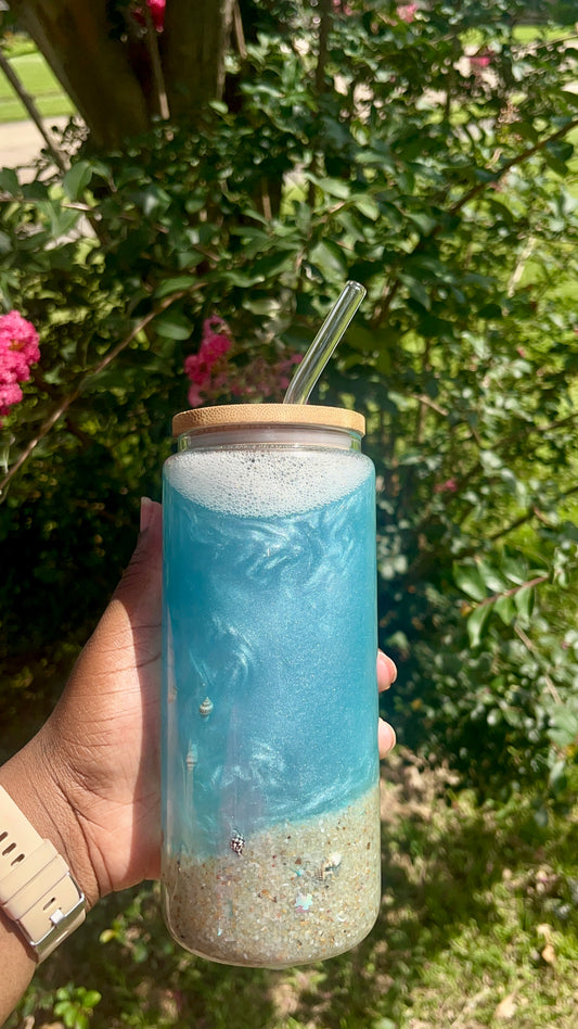 Sandy Sips & Seafoam Kisses