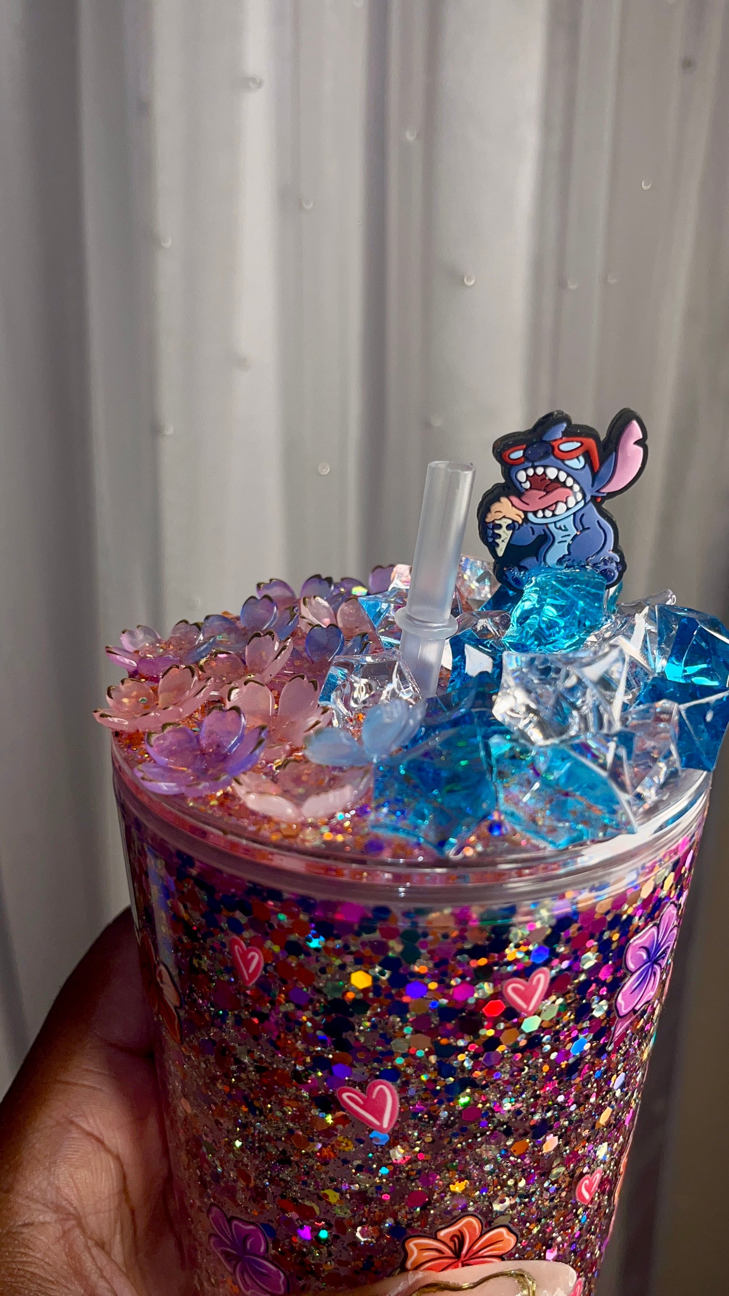 🌺 Island Mischief – 24oz Glow-in-the-Dark Tumbler